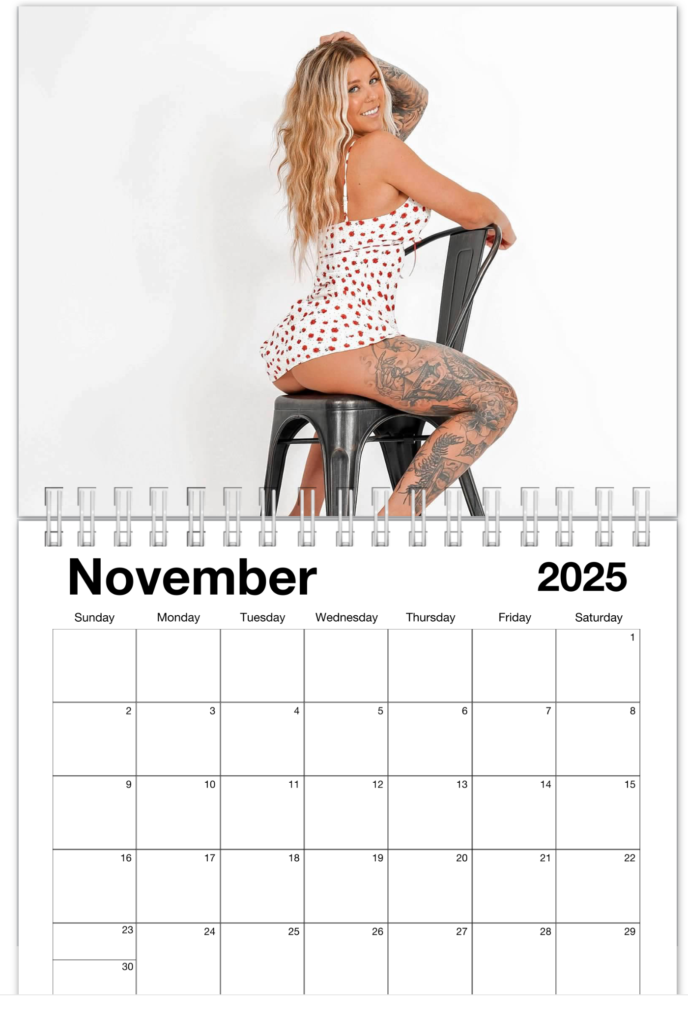 Autographed 2025 Buffbabe Calendar