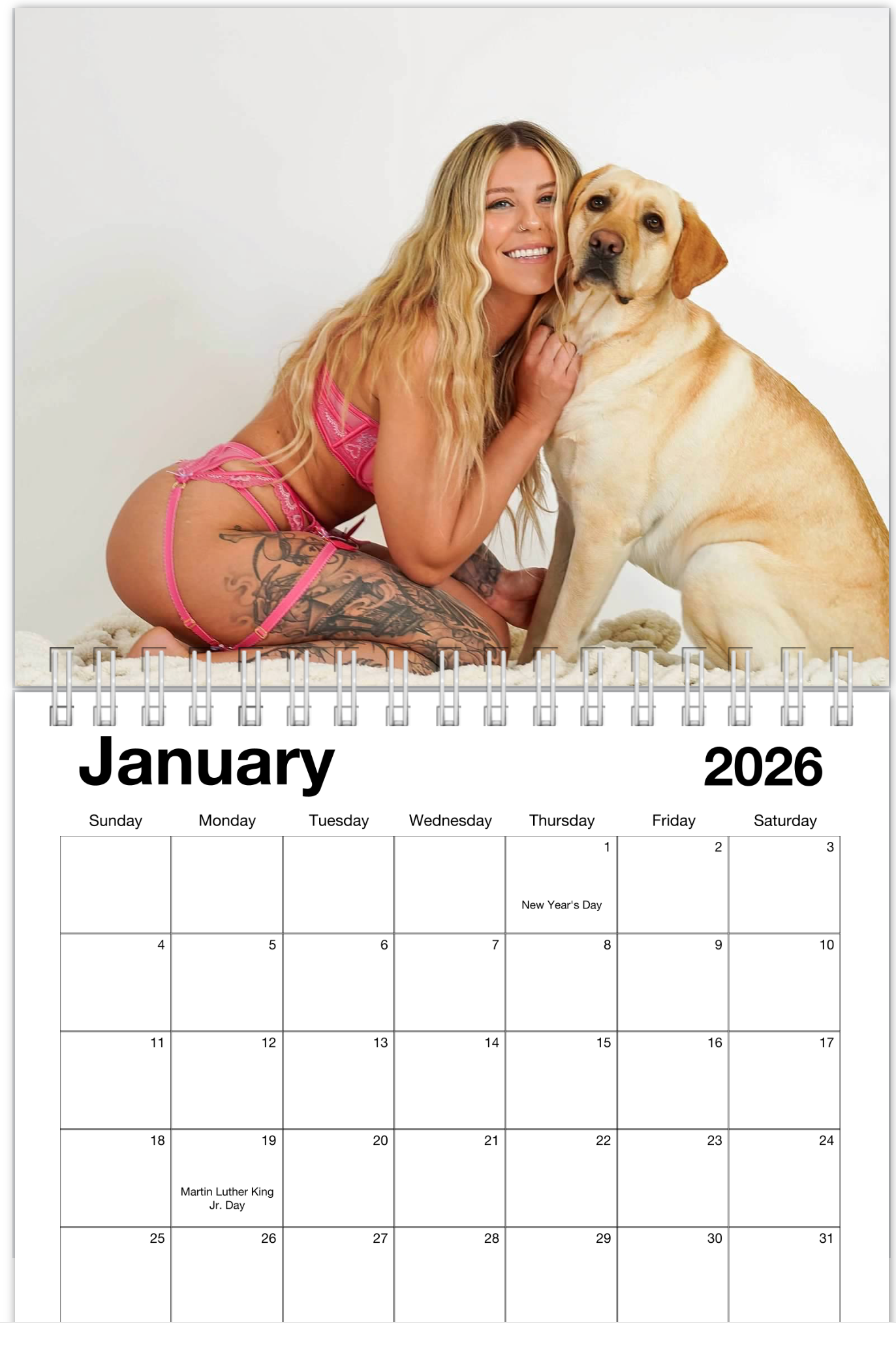 Autographed 2025 Buffbabe Calendar