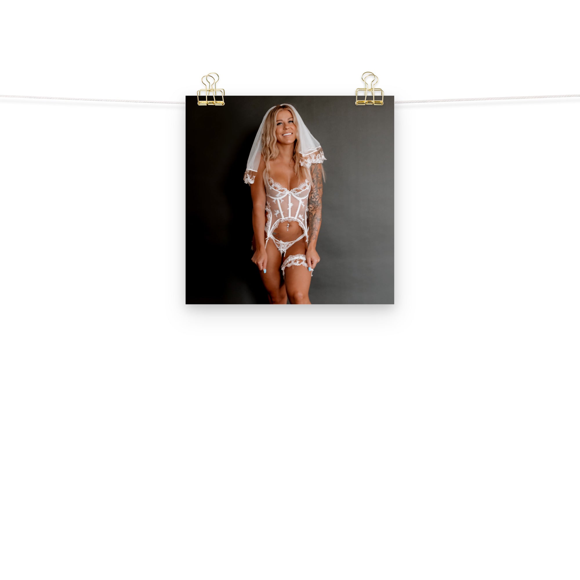 Buffbabe Wedding Lingerie Poster