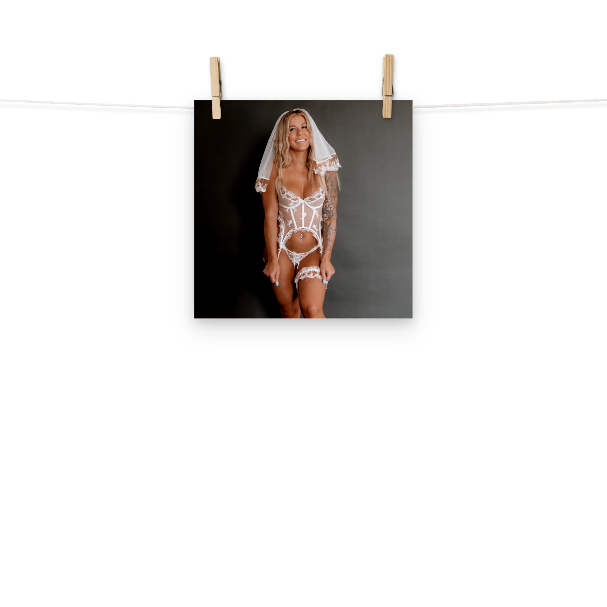 Buffbabe Wedding Lingerie Poster