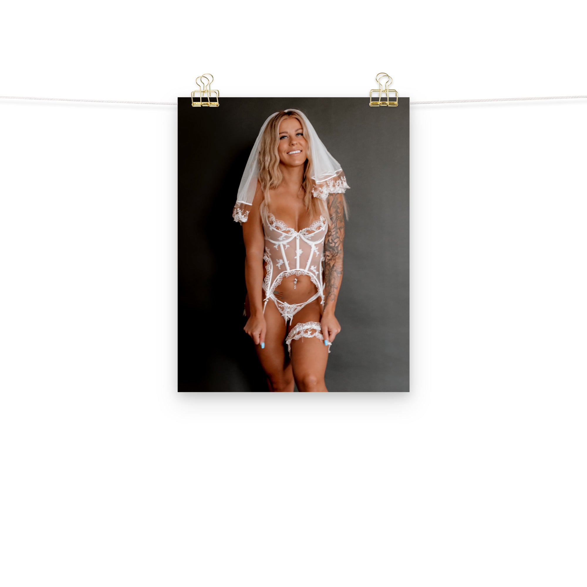 Buffbabe Wedding Lingerie Poster