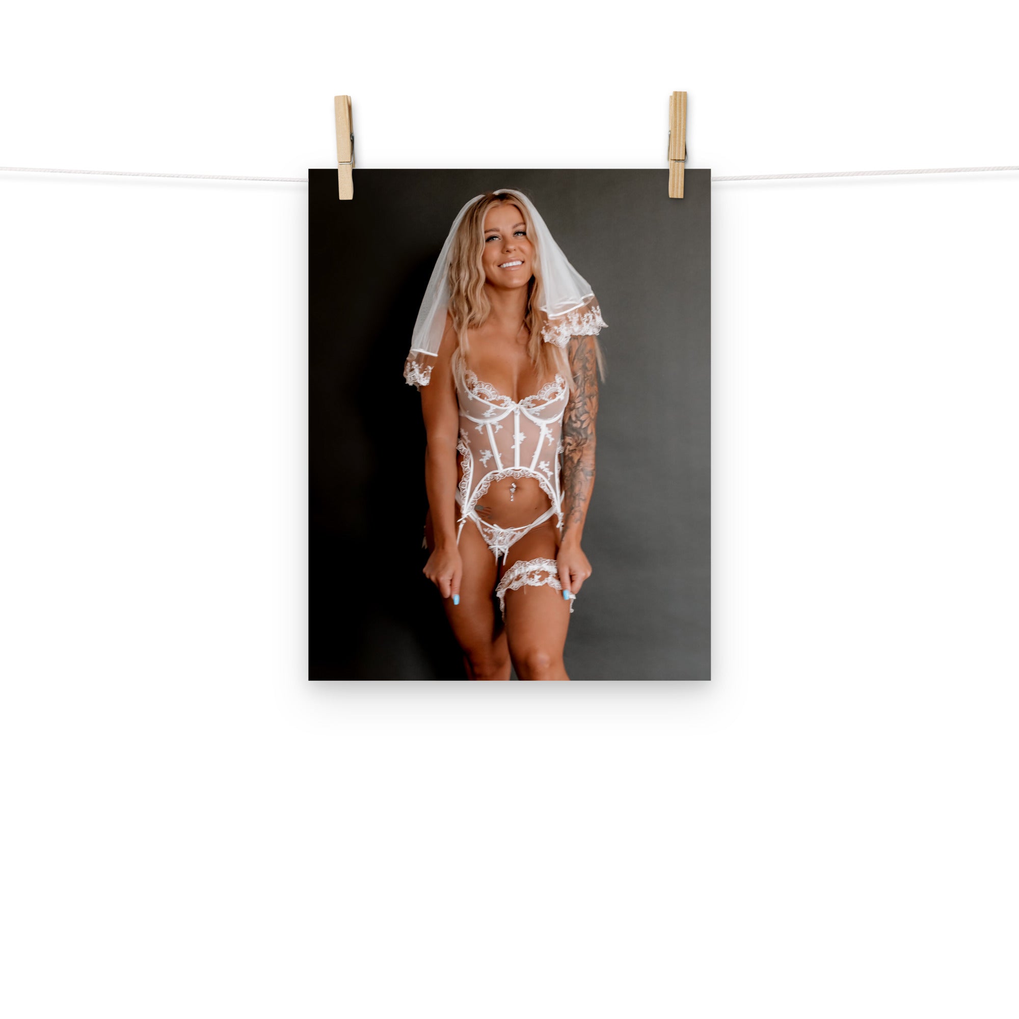 Buffbabe Wedding Lingerie Poster