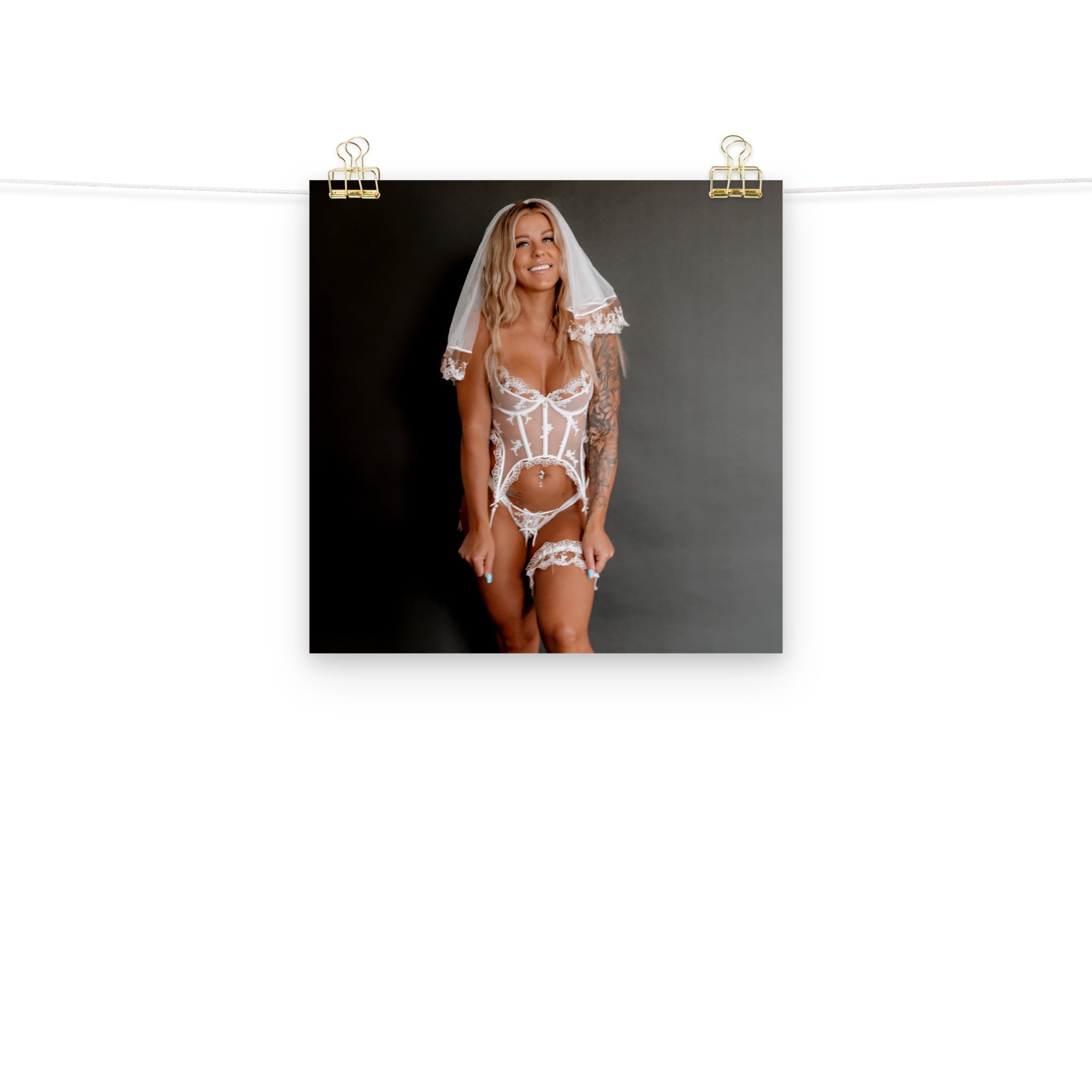Buffbabe Wedding Lingerie Poster
