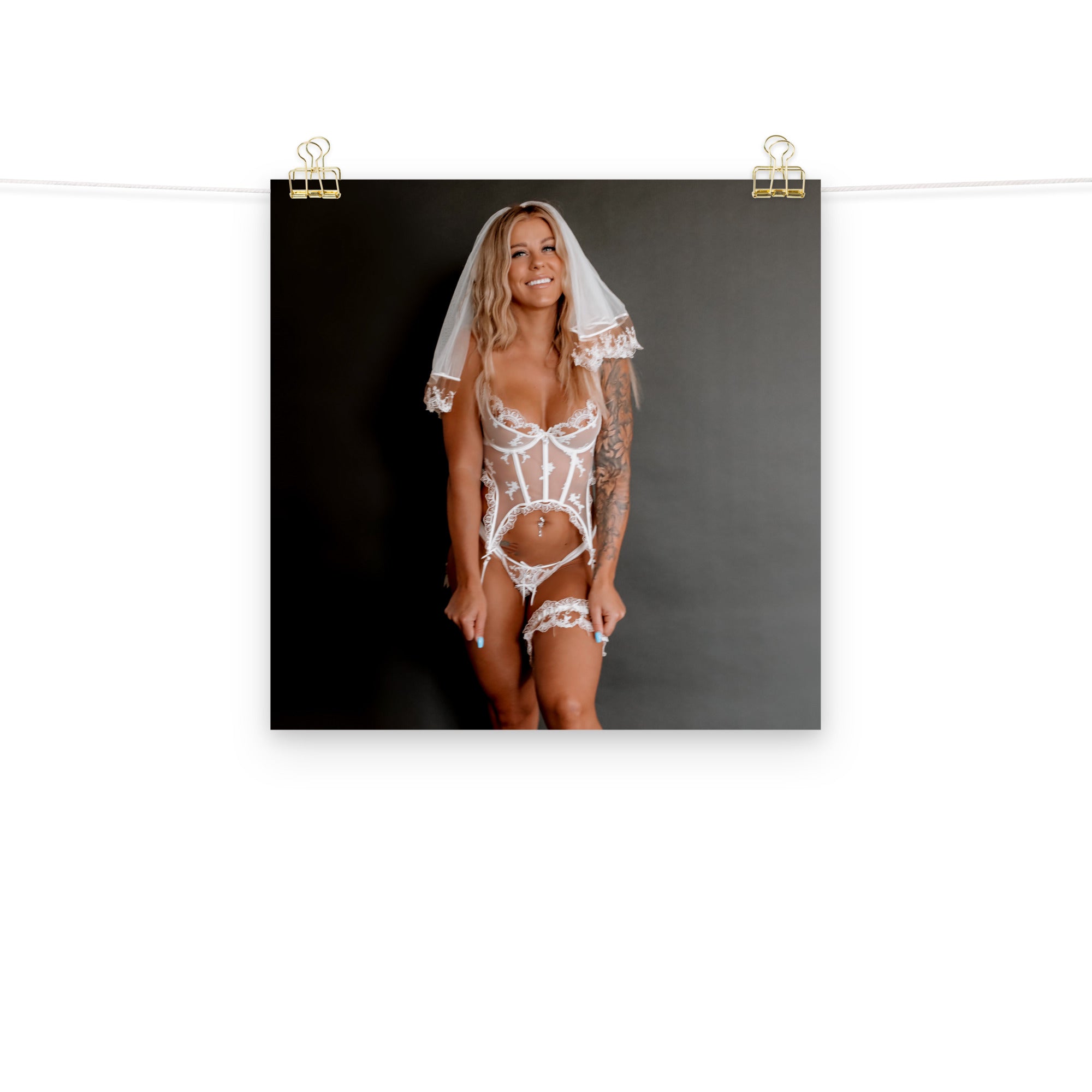 Buffbabe Wedding Lingerie Poster