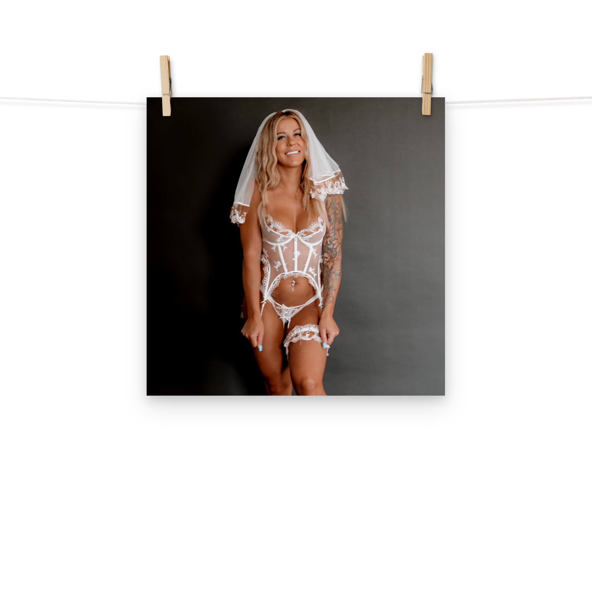 Buffbabe Wedding Lingerie Poster