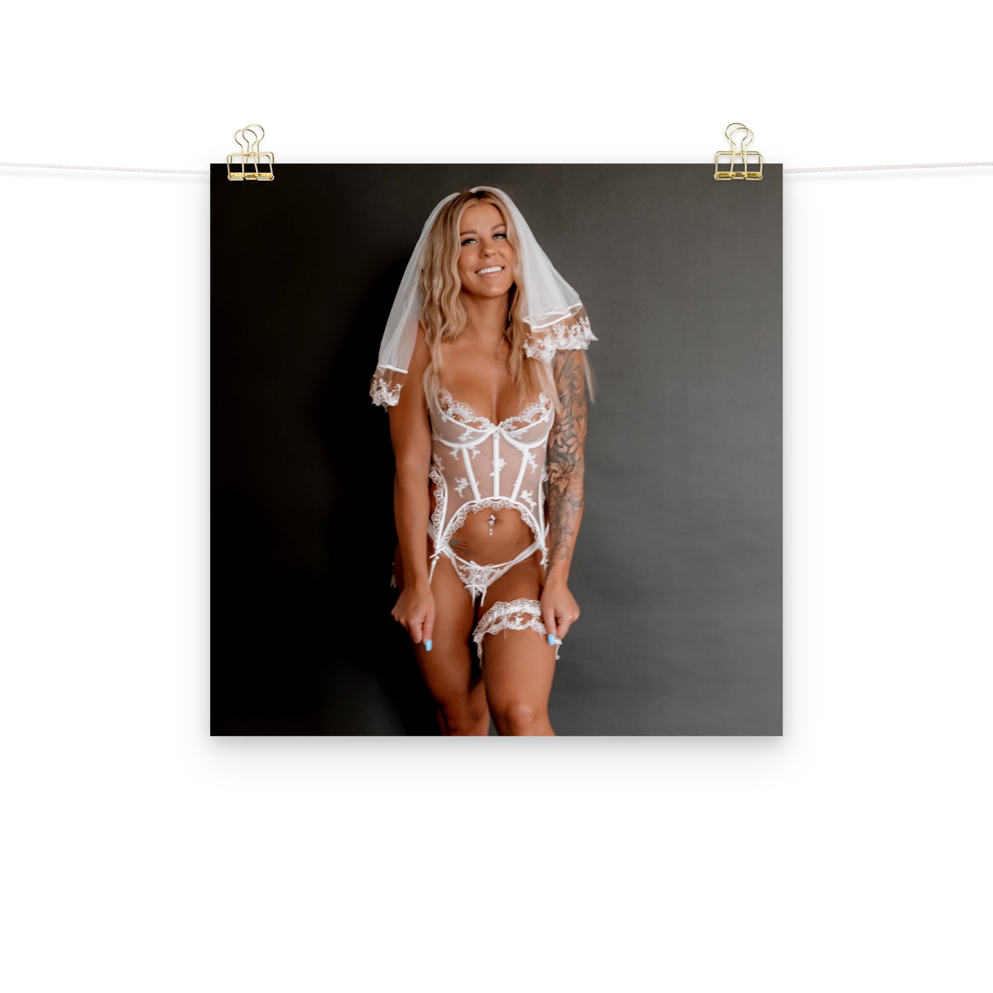 Buffbabe Wedding Lingerie Poster