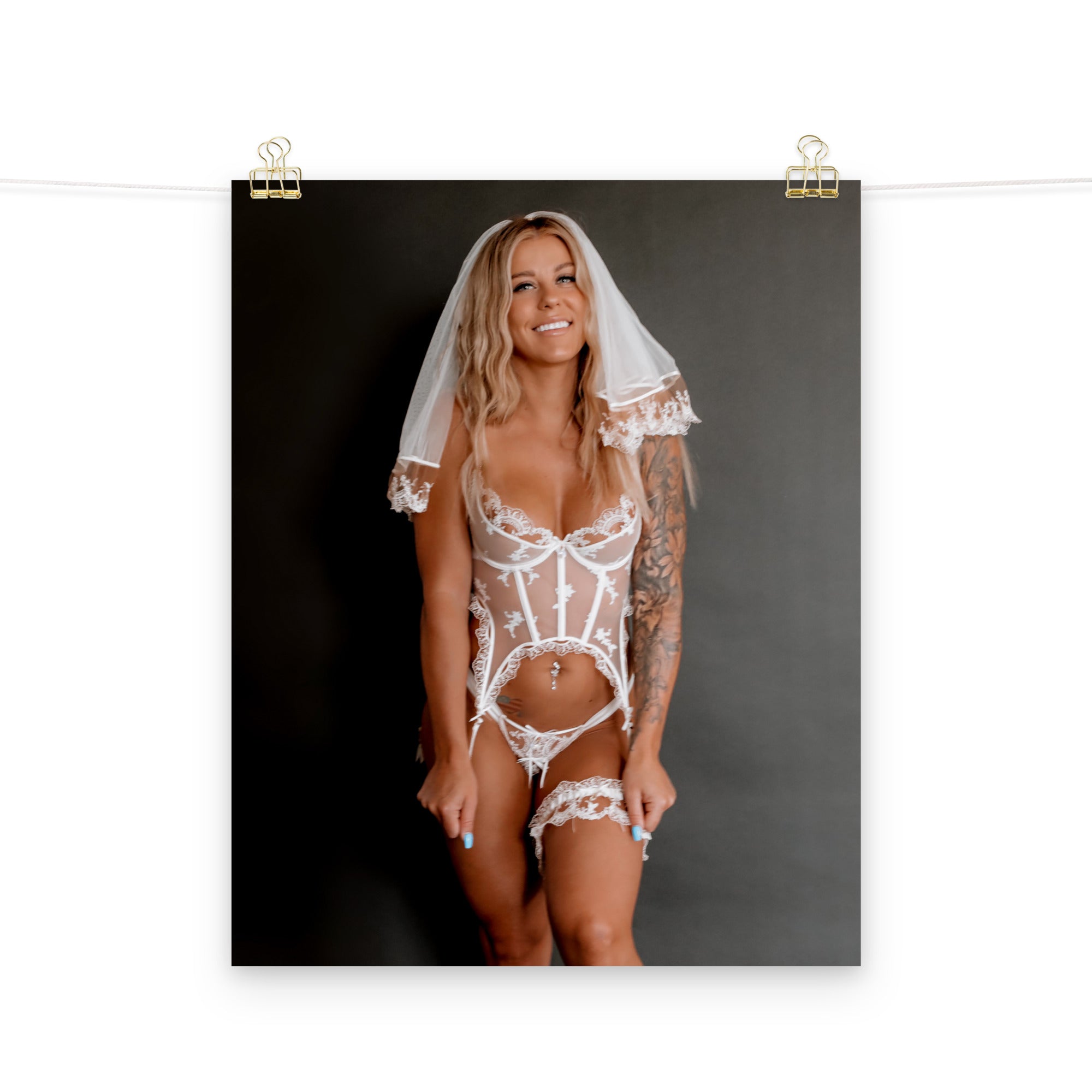 Buffbabe Wedding Lingerie Poster