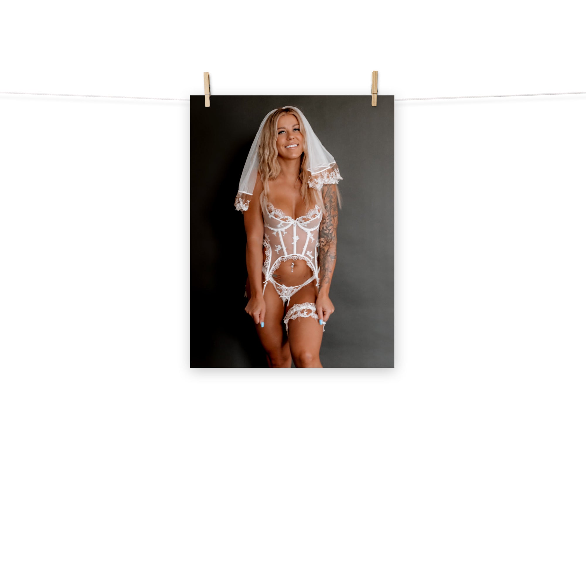 Buffbabe Wedding Lingerie Poster