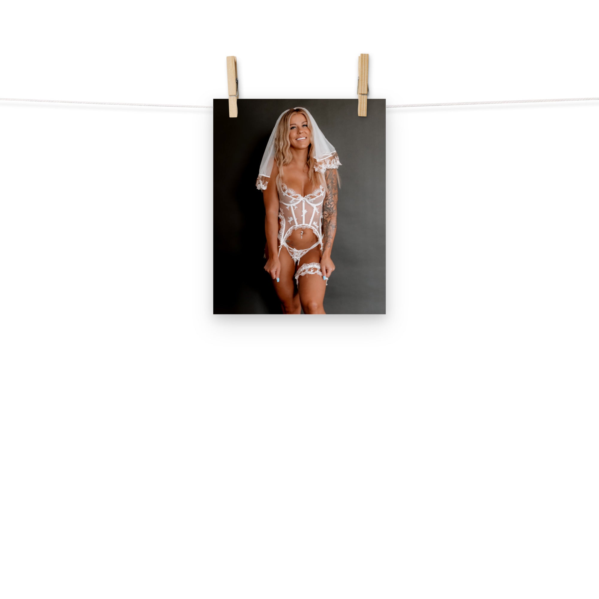 Buffbabe Wedding Lingerie Poster